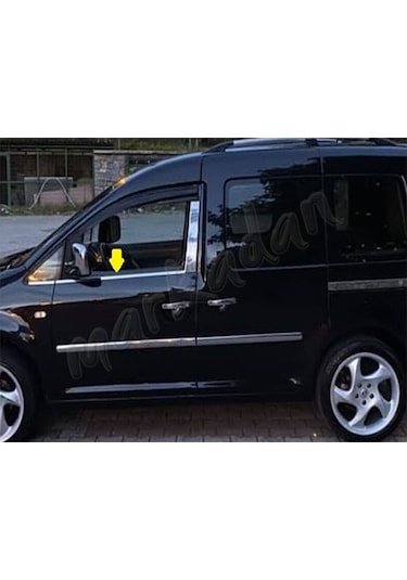 Vw Caddy Krom Cam Çıtası 2004-2014 4 Parça Paslanmaz  Çelik