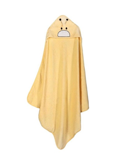Porland Sty Giraffe Kapüşonlu Sarı Çocuk Havlu 100x100 0 - 4 Yaş