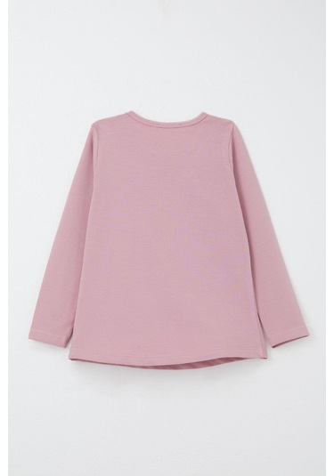 Breeze Kız Bebek Taytlı Takım Havalı Kız Baskılı Taytı Fiyonklu 9 Ay-3 Yaş, Gülkurusu Gül Kurusu