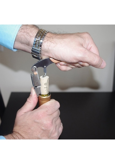 Sones 2 Adet Ahşap Saplı Profesyonel Çok İşlevli Çift Çelik Başlı Taşınabilir Vida Tirbuşon Şarap Şişesi Açacağı Diğer