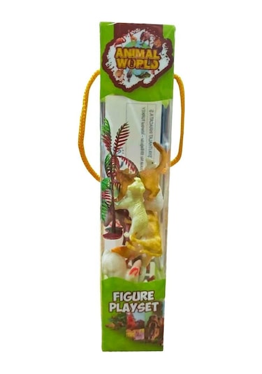 Mini 12 Li Çiftlik Hayvanları Seti - Şeffaf Tüp Paketli Eğitici Figürler