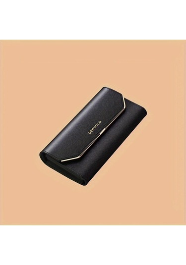 Willowhaven 2025 Yeni Model Kadın Büyük Kapasiteli Orijinal Tasarım Kırmızı Coin Klasik Siyah Cüzdan Klasik Siyah