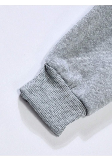 Unisex Kadın/Erkek Boston Renkli Baskılı Oversize Kapüşonlu Sweatshirt