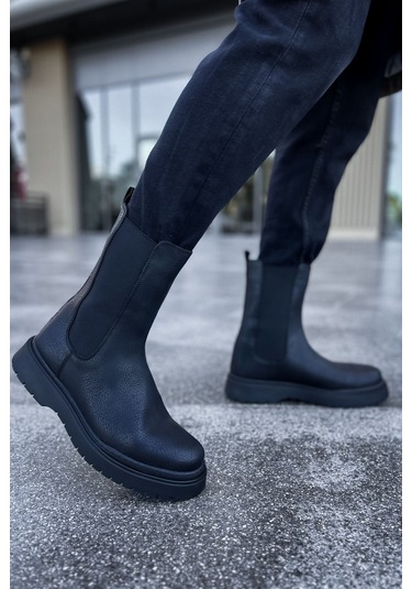 Ch223 Cst Alaska Erkek Bot Sıyah Siyah