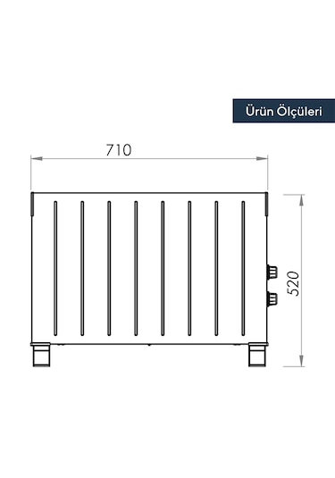 Kumtel HC-2947 2500 W Konveksiyonel Konvektör Isıtıcı Beyaz