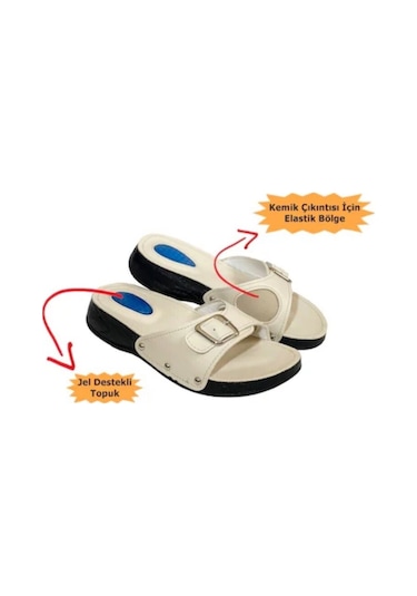 Medikaltec Silikon Jelli Kırmızı Ortopedik Topuk Dikeni Terliği