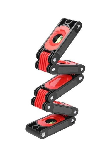 Tongxida 600mm Çok Açıklı Katlanabilir Seviye Cetveli - 4 Seviye Balonu İle Dikey/yatay/45 Ölçüm, Ahşap İnşaat İçin Manyetik A