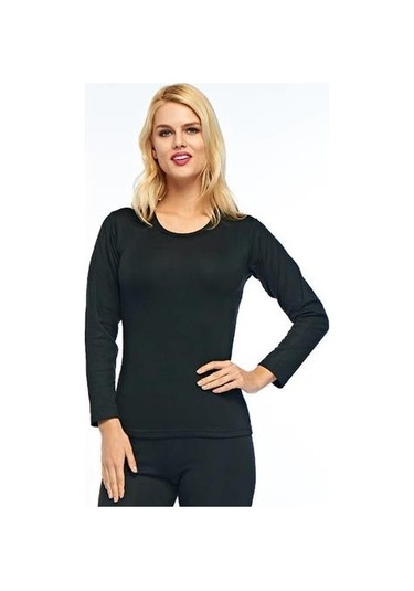 İntimo Bayan Uzun Kollu Termal Üst İçlik Siyah