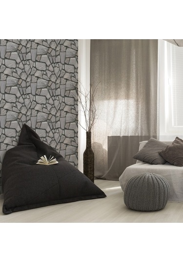 Opulentliving Su Yapışkanlı 3d Siyah Tuğla Pvc Duvar Kağıdı Mutfak Banyo Oturma Odası İçin 300x300mm