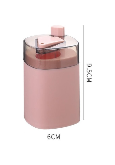 Mor Otomatik Kürdan Tutucu Konteyner Buğday Samanı Ev Masa Kürdan Saklama Kutusu