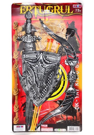 3'in 1 Oyuncak Ertuğrul Kılıç Kalkan Ok Yay Seti