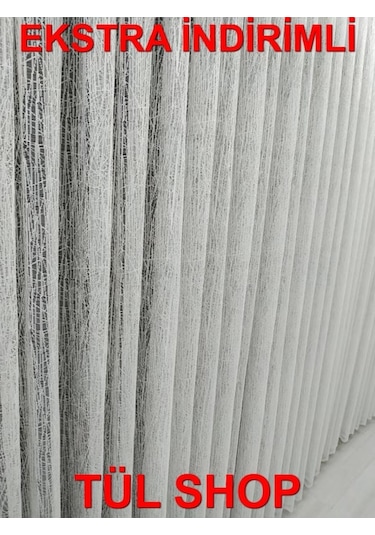 Tül Perde Spor Desenli Örme Tül Uygun Fiyatlı Ütü Sevmez Tül (309013537)