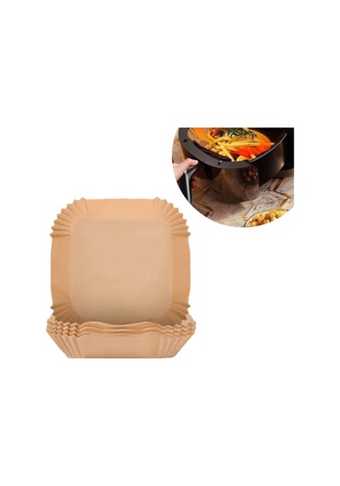 Gomax Airfryer Pişirme Kağıdı L 16 x 16 x 4.5 CM 100'lü Paket