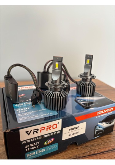 Vr Pro 18000 Lümen Silver H7 Yeni Nesil Led Xenon