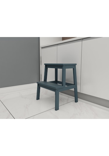 Fastwood Basamaklı Ahşap Tabure Antrasit Renk