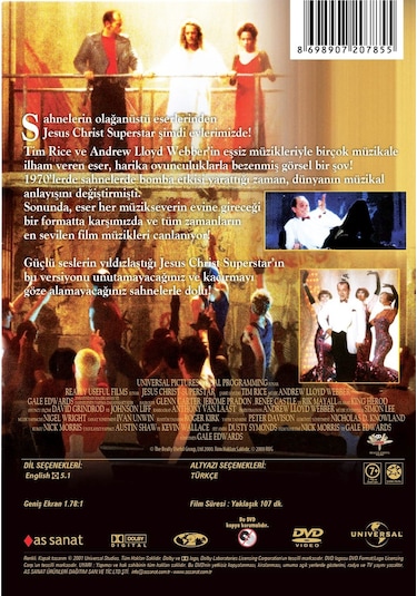 Dvd- Jesus Chrıst Superstar Canlı Sahne Gösterisi