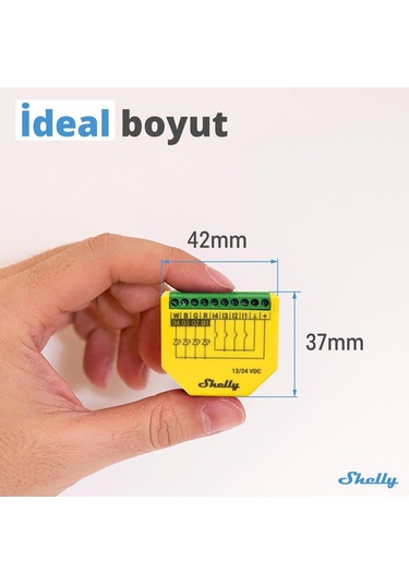 Shelly Plus Rgbw Pm Akıllı Led Renk Ve Parlaklık Kontrol Rölesi