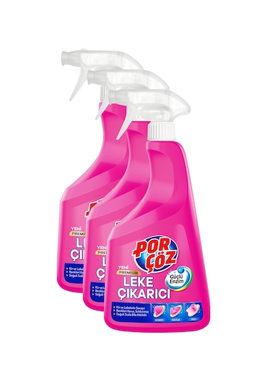 Porçöz Premium Leke Çıkarıcı Sprey 3 x 750 ML