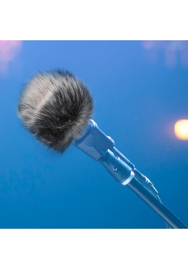 Moveevo Sg 108 Mikrofon İçin Orta Boy Yapay Kürk Rüzgar Engeli - Dışarıdaki Gürültüyü Azaltır, Net Kayıt Sağlar
