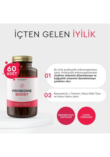 Probiome-boost Takviye Edici Gıda 60 Kapsül