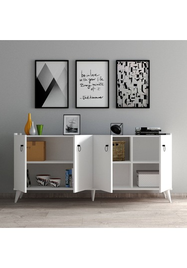 Tanmob Modern Konsol Beyaz - Ksl0101