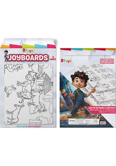 Btoys Joyboards Eğleceli Hayvanlar, Çiftlik Dünyam, Vahşi Hayvanlar