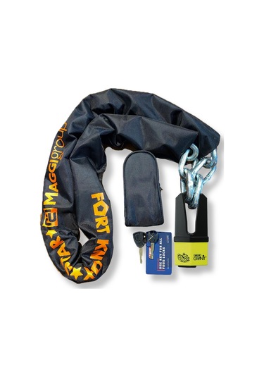 Maggı Fortknox 150cm 12mm Zıncır + Abus Quıck 37/60 Asma Kılıt
