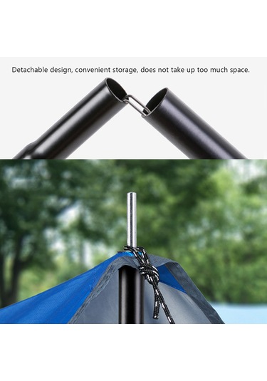 Samdoo 2 Metre Galvaniz Çelik Çadır Direği Seti - Dış Mekan İçin Dayanıklı, Yüksek Dayanımlı, Montaj Kolay, 2 Adet Direk Çok Renkli