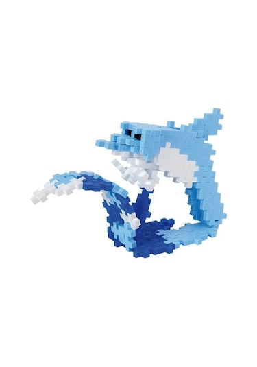 Plus - Plus Minecraft Temalı Silindir Kutuda Dolphin - Yunus Lego Yapı Oyuncağı 100 Parça 4113