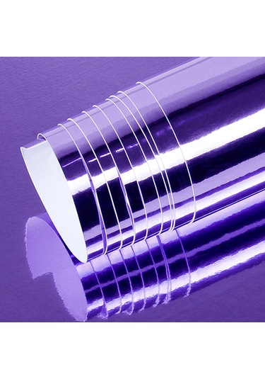 Shineyee Motor Ve Araçlar İçin Mor Ayna Desenli Pvc Kaplama Filmi - 152x20 Cm, Kırılma Ve Pas Koruma, Esnek Yapı, Kolay Uygulama