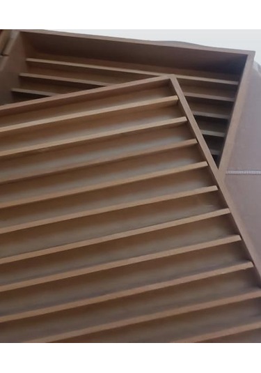 Hobi Adn Dekoratif Tesbih Kutusu Ahşap Mdf Ham Cnc Kesim Çift Bölme El Yapım