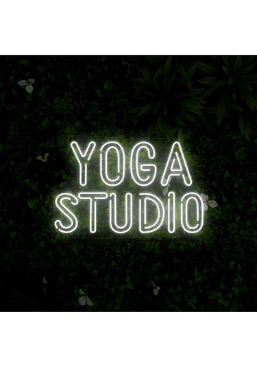 Twins Led Yoga Studio Yazılı Neon Tabela Beyaz Model:model:64613366 Beyaz