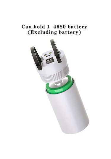 Xuweiwei 4680 X1 Pd Gümüş Dairesel 4680 Batarya Kutusu Dahili Tel Pd Hızlı Şarj Kaynaksız Güç Bankası Kiti