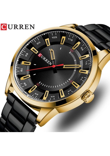 Curren M8406 Quartz Kol Saati-orjinal Kutusunda Siyah-gold Gold