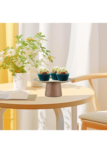 Suntek Magideal Avrupa Kek Standı Yuvarlak Parti Meyve Tabağı 17cm