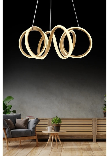 İstanbul Avize Delux Eskitme Ledli Modern Beyaz Power Led Avize