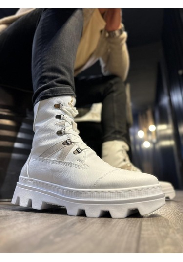 Knack Erkek Spor Bot B14 Beyaz Beyaz