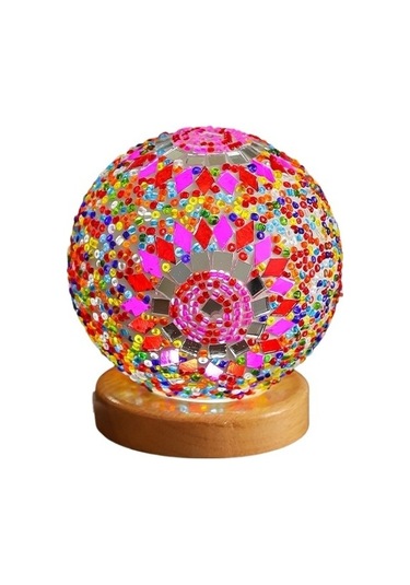 Szypzstore East China Station Barok Gece Lambası Romantik Ve Özgür Bohem Yaratıcı Şarj Masa Lambası Dekoratif O14exp Açık Pembe