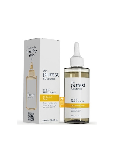The Purest Solutions Oil Control Toner 2% Bha Salicylic Acid 200 Ml