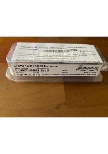 Hpe X120 1g Sfp Lc Sx Transceiver Jd118b-23764