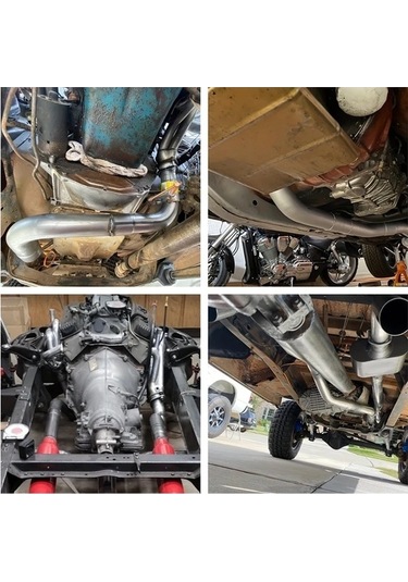 Pazly 42mm T304 Paslanmaz Çelik Dıy Özel Egzoz Boru, Evrensel Uygulama