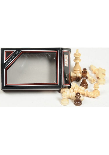 Ahşap Satranç Taşı No:3 Orta Boy