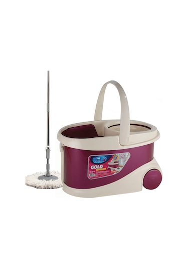 Spin Mop Gold Tekerlekli Temizlik Seti Açık Mor 20 L