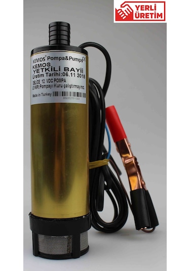 Deli̇ce 12 Volt Pompa Ali̇münyum Gövdeli̇
