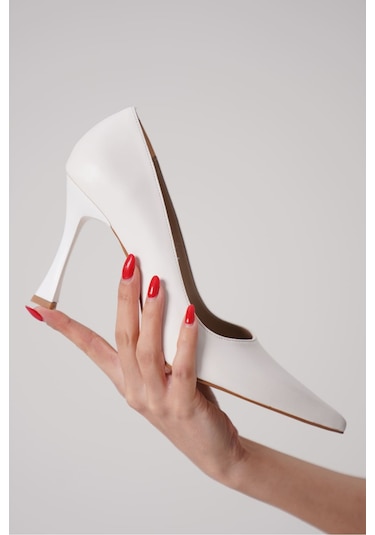 Kocadal Kocadal Blade Mat Beyaz Kadın Stiletto Muhtelif