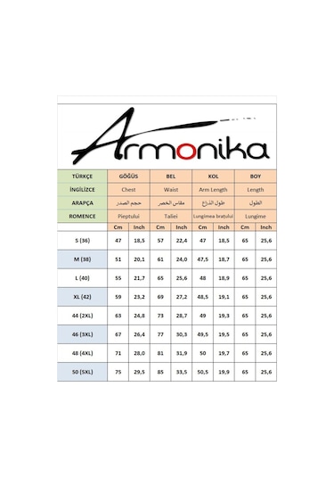 Armonika Kadın Krem Hakim Yaka Desenli Gömlek Arm-25y001013