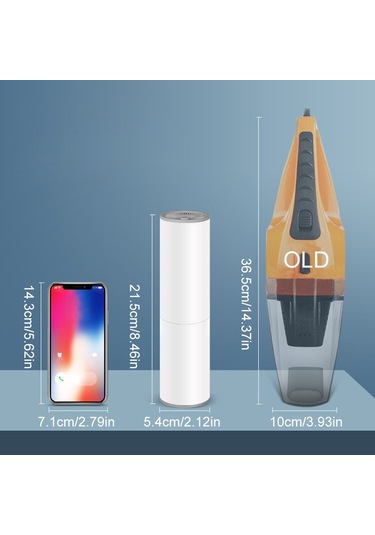 Cbtx Taşınabilir El Araç Süpürgesi 120w Araç Şarj Cihazı Hepa Filtreli Takılabilir Otomatik Elektrikli Süpürge - Siyah
