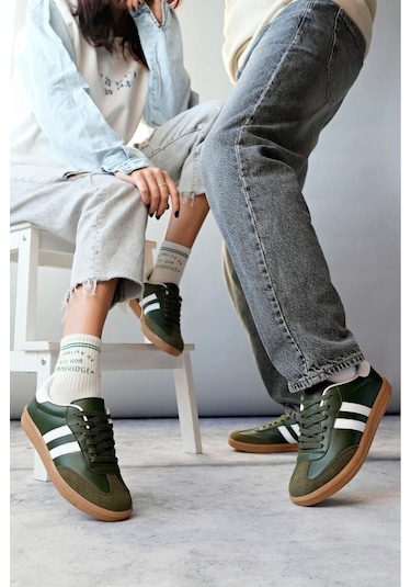 Muggo Gordon Ortopedik Günlük Garantili Bağcıklı Unisex Yürüyüş Koşu Sneaker Spor Ayakkabı - Haki Muggo Gordon Ortopedik Günlük Garantili Bağcıklı Unisex Yürüyüş Koşu Sneaker Spor Ayakkabı - Haki