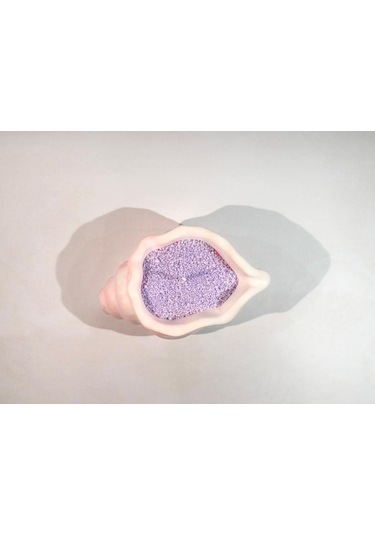 Oyster Candle- El Yapımı Mum Mor