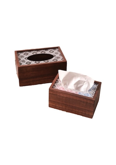 Küçük Retro Renk Mendil Kutusu, Masif Ahşap Çin Retro A